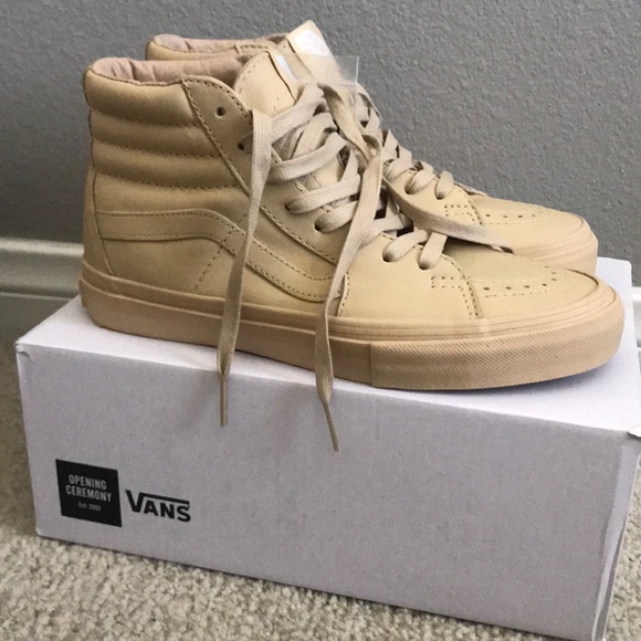opening ceremony vans sk8 hi beige opening ceremony vans sk8 hi beige